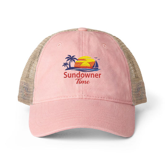 Women's Washed Mesh-Back Cap