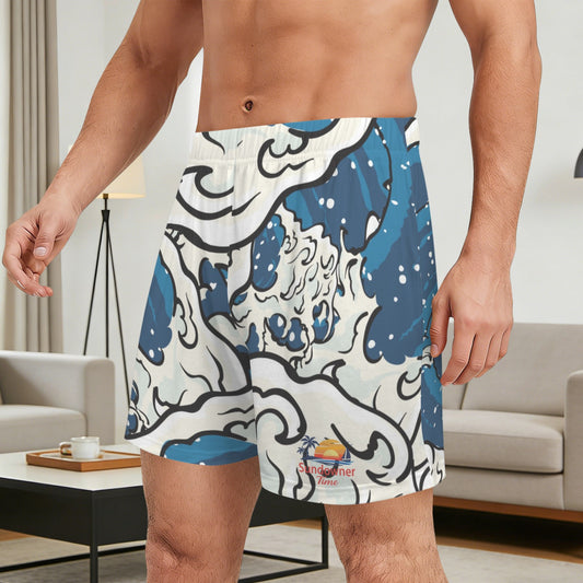 Men's Pocketless Hawaiian Shorts