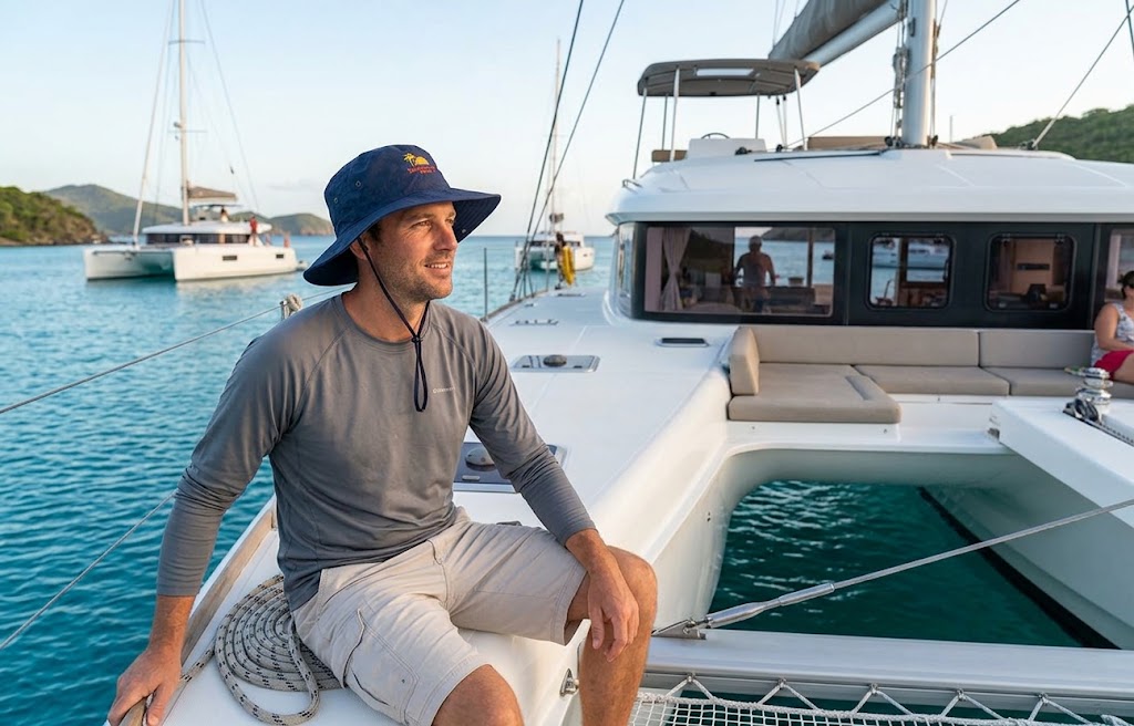 Nylon Wide Brim Bucket Hat