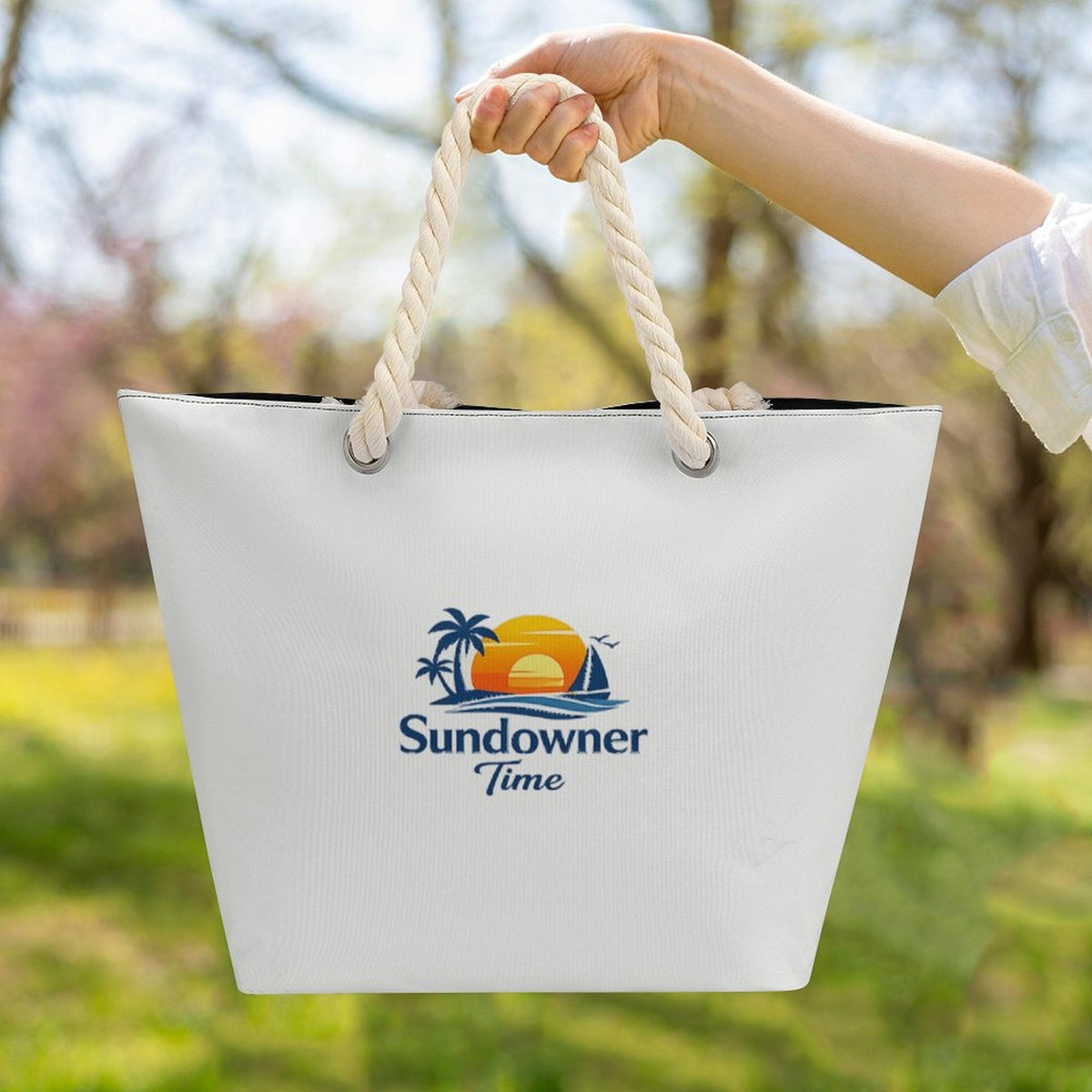 Design Hemp Rope Tote Bag