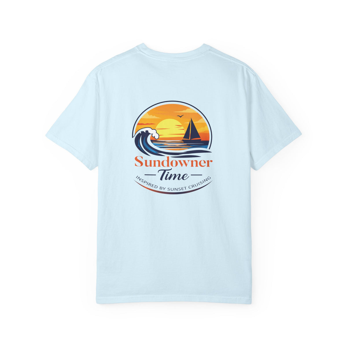 Sundowner Time T-Shirt — Sunset Sail & Palm Beach Graphic Tee