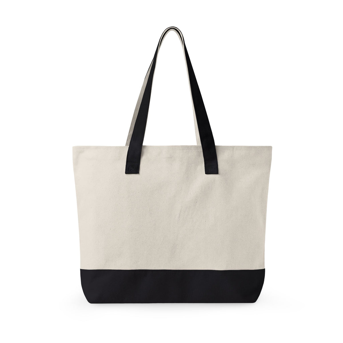 Canvas Tote Bag – 'Sundowner Time' Vintage Sunset Zippered Shopping Tote