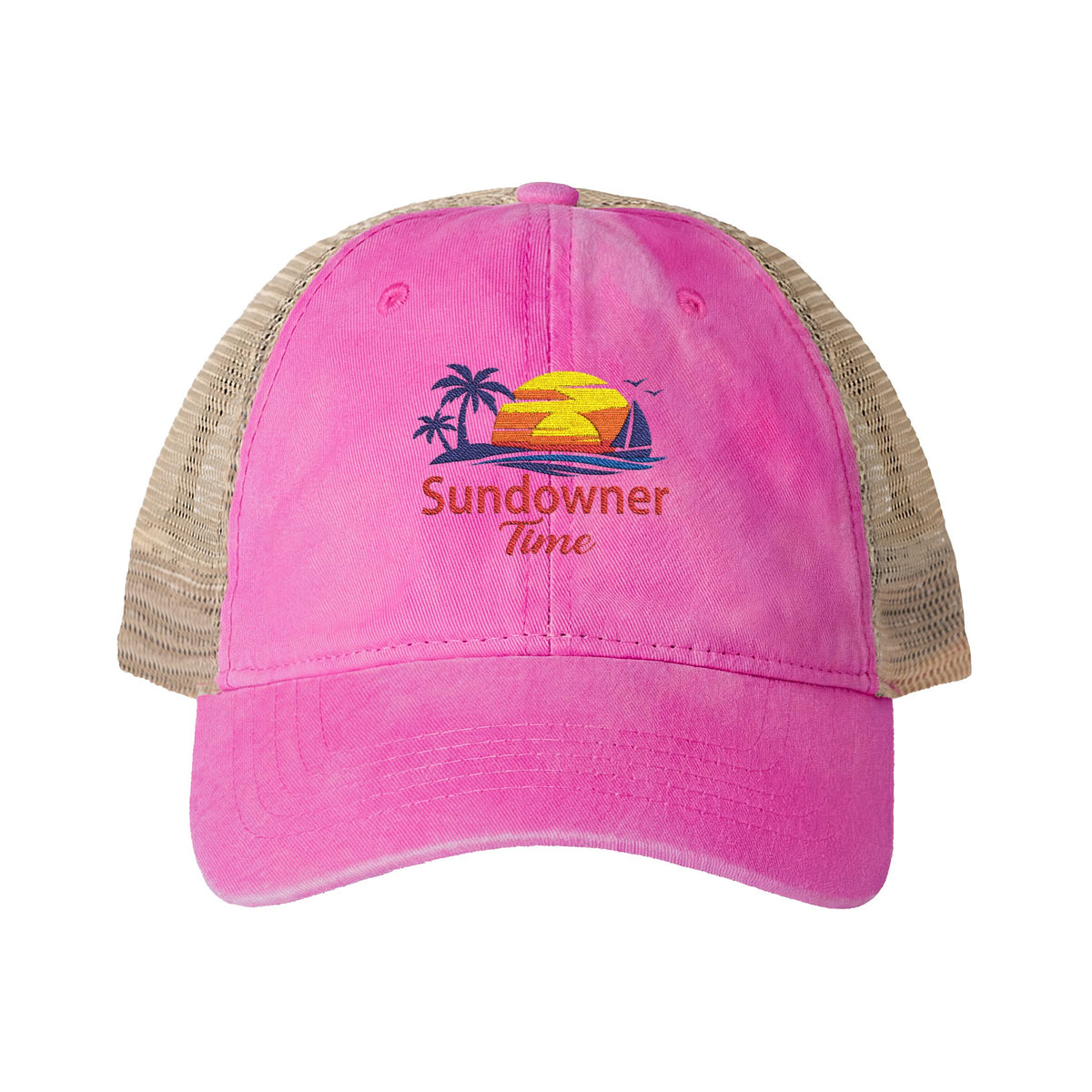 Women's Washed Mesh-Back Cap