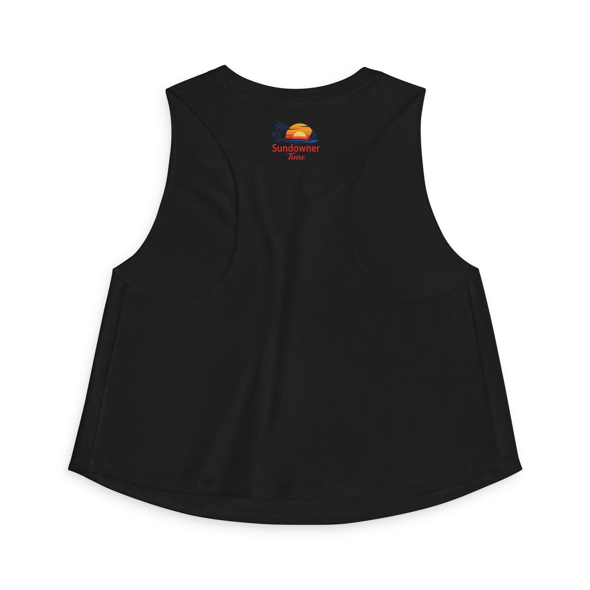 Crop Top — Sunset Surfer Beach Graphic (Women’s)