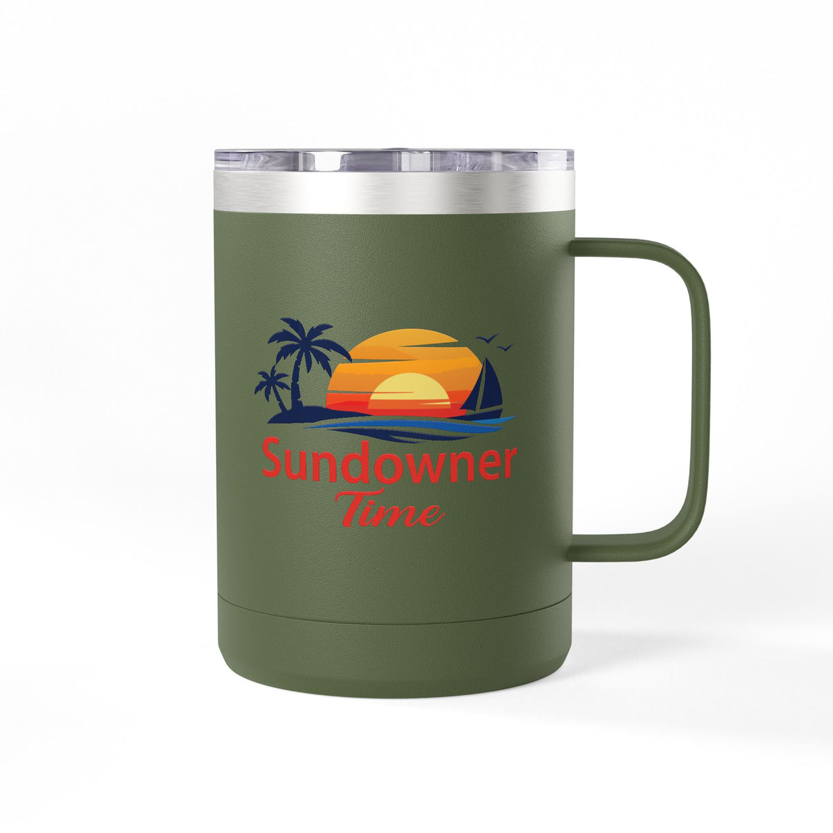 15oz Insulated Travel Mug Tumbler — Sundowner Time