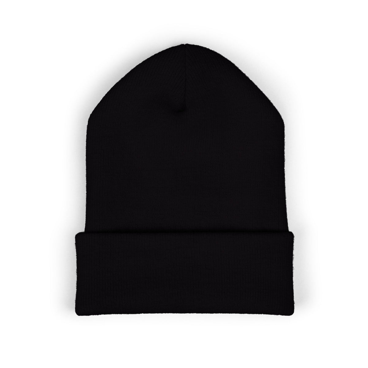 Embroidered 'Sundowner Farm' Cuffed Beanie — Olive Knit Winter Hat