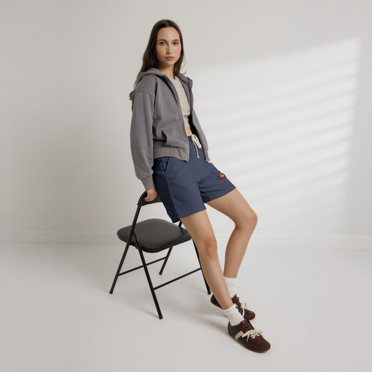 Fleece Sweat Shorts —  Sundowner Time logo - Dyed Lounge Shorts