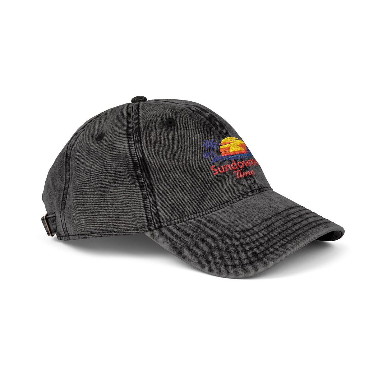 Vintage Embroidered Cap – Sunny Days Logo Dad Hat