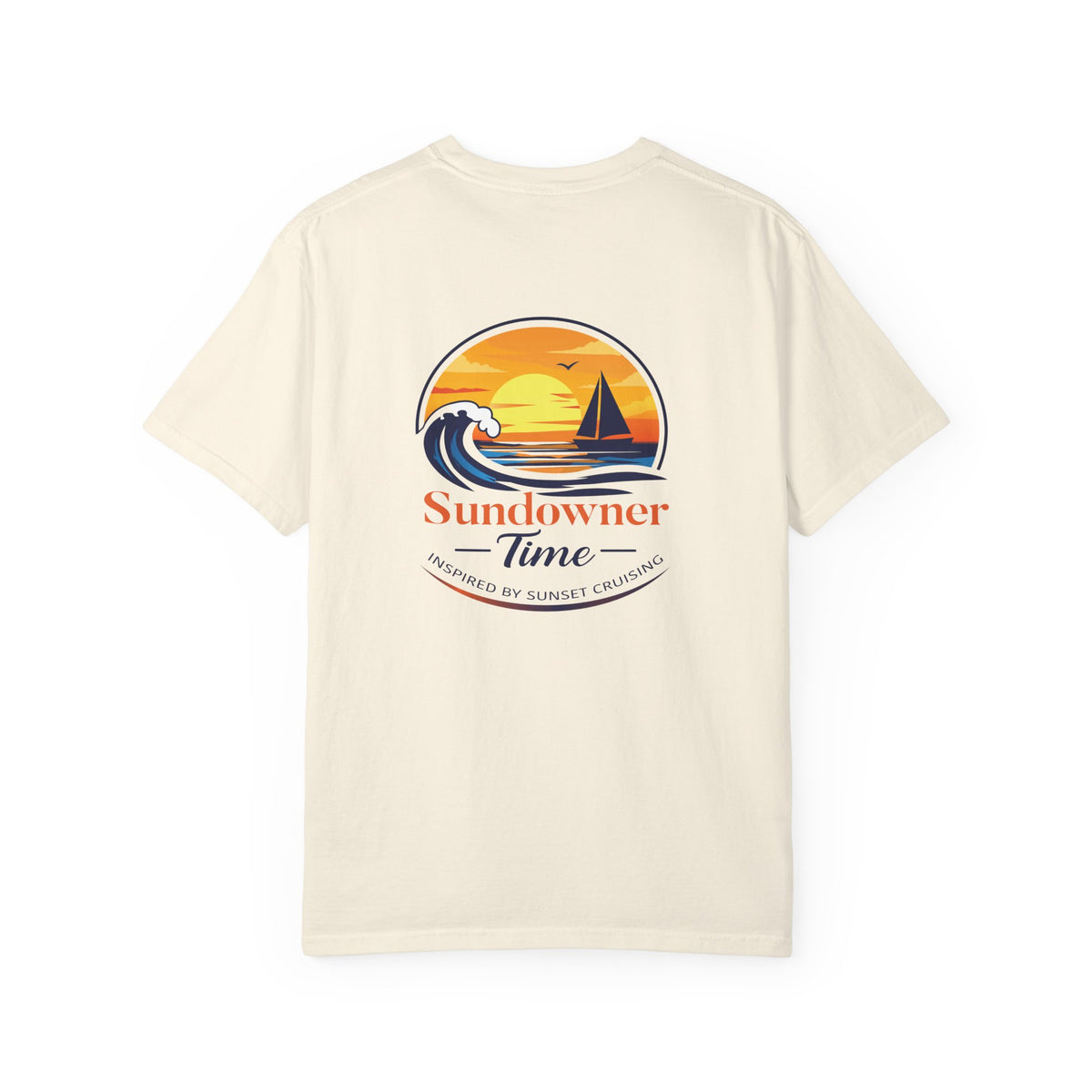 Sundowner Time T-Shirt — Sunset Sail & Palm Beach Graphic Tee