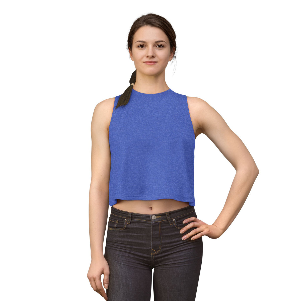 Crop Top — Sunset Surfer Beach Graphic (Women’s)