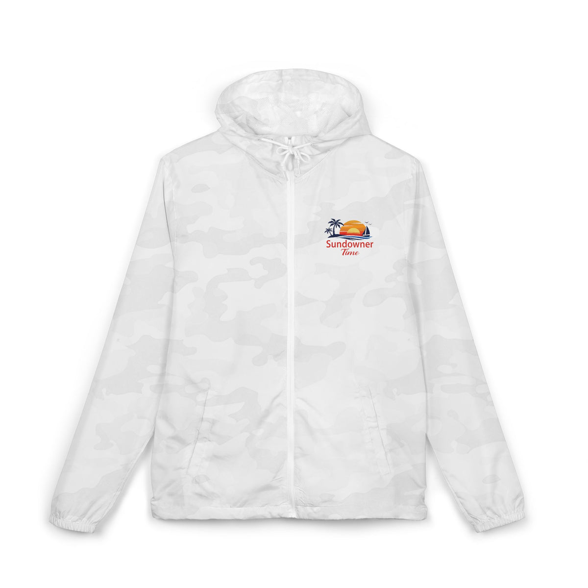 Sunshine Surf Windbreaker Jacket — Sundowner Time Chest Logo