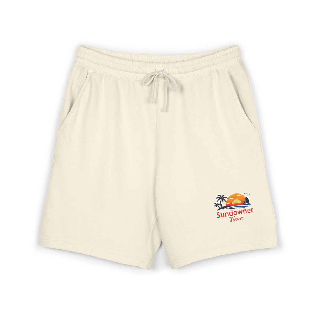 Fleece Sweat Shorts —  Sundowner Time logo - Dyed Lounge Shorts