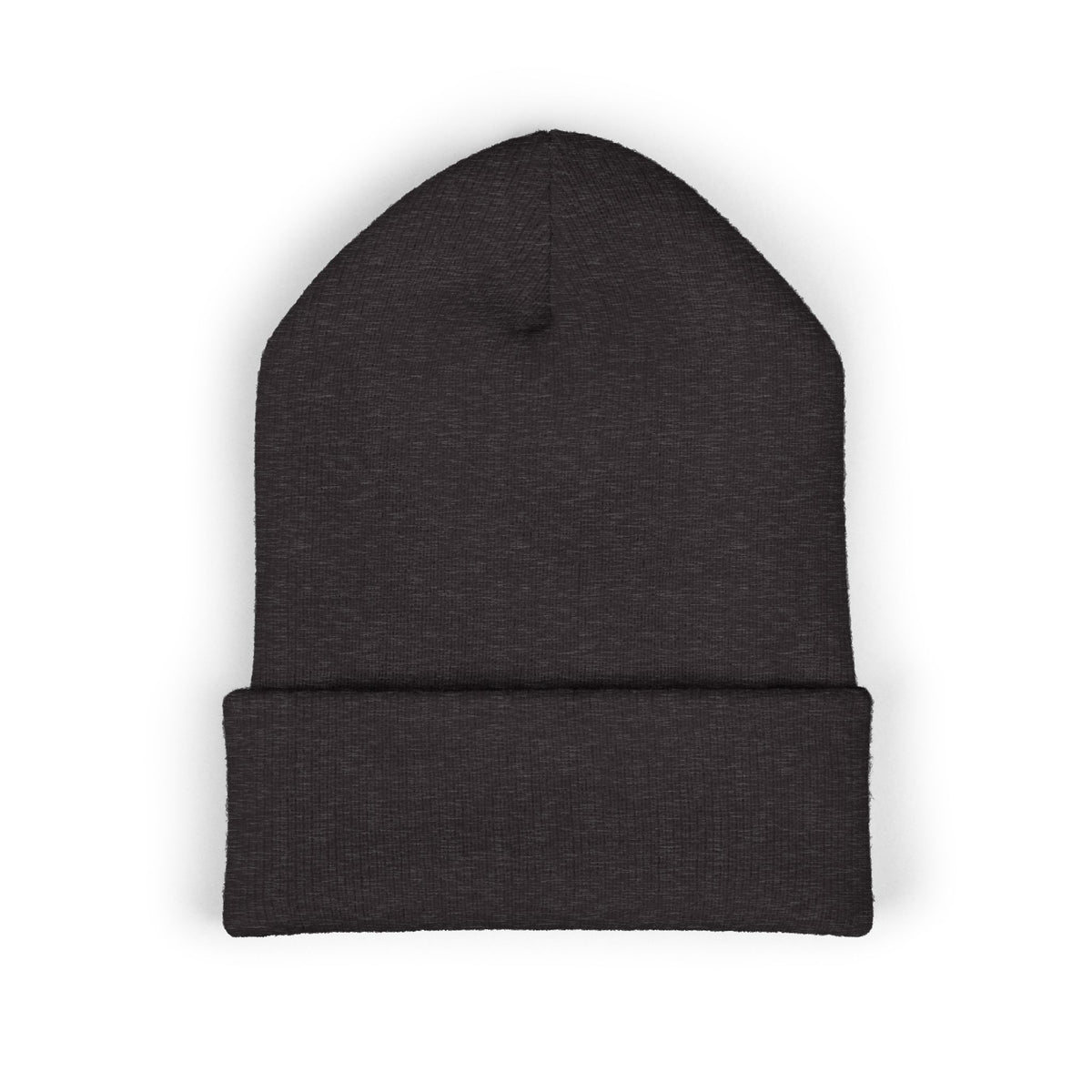 Embroidered 'Sundowner Farm' Cuffed Beanie — Olive Knit Winter Hat