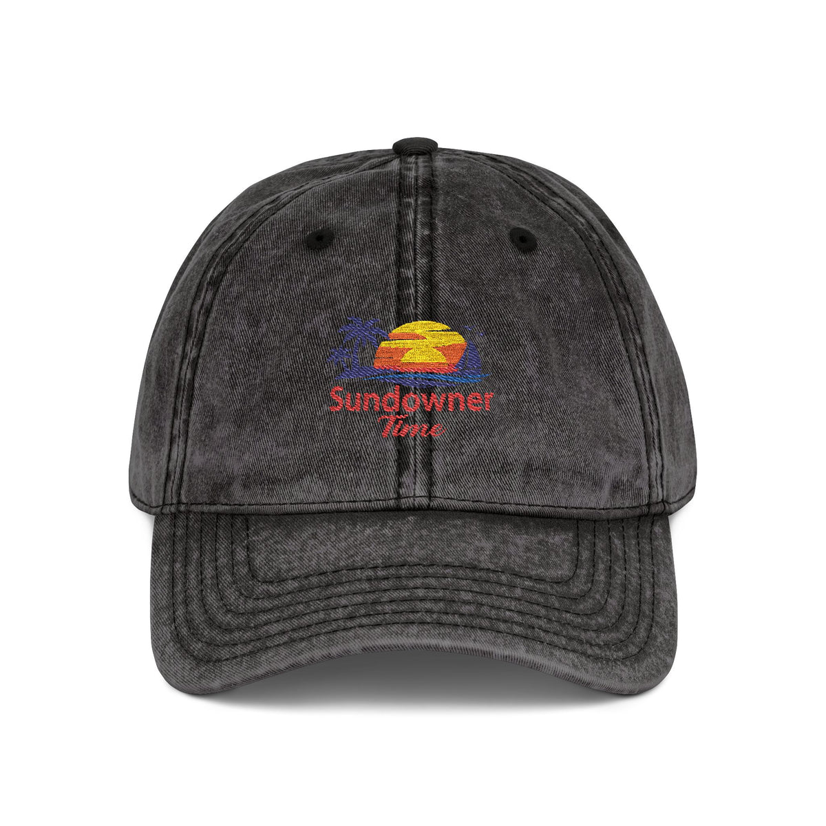 Vintage Embroidered Cap – Sunny Days Logo Dad Hat