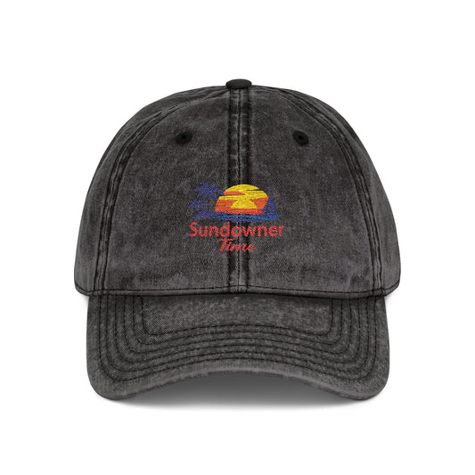Vintage Embroidered Cap – Sunny Days Logo Dad Hat