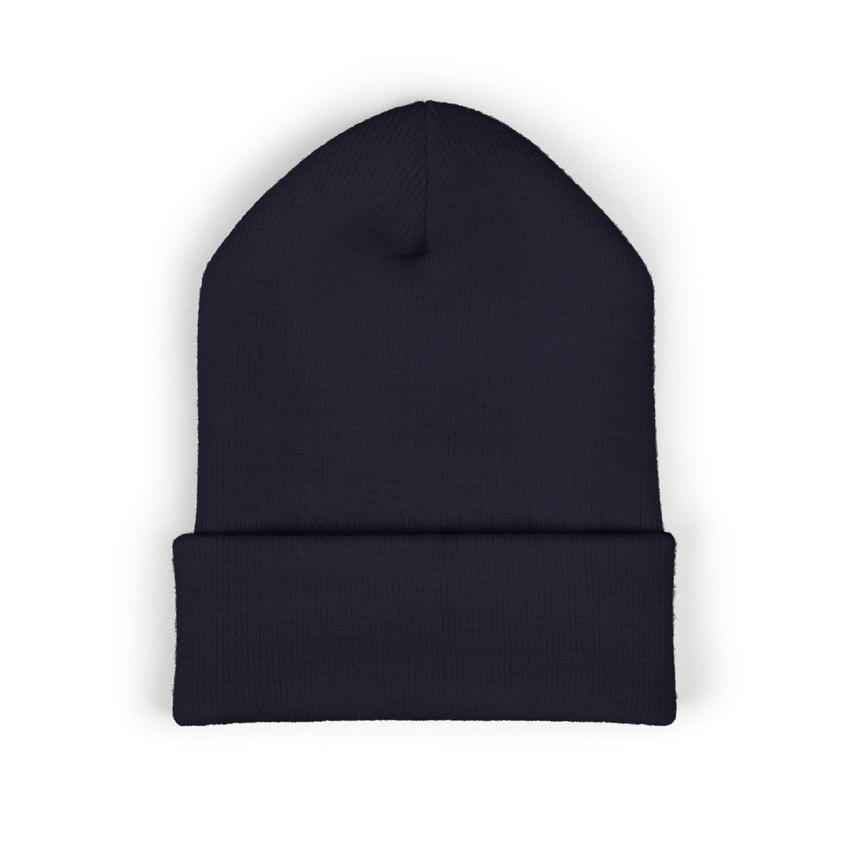 Embroidered 'Sundowner Farm' Cuffed Beanie — Olive Knit Winter Hat