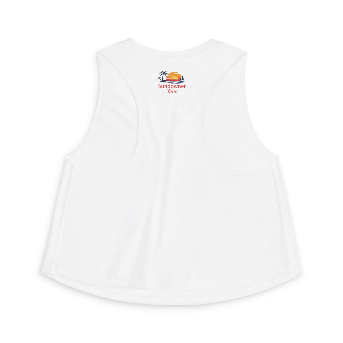 Crop Top — Sunset Surfer Beach Graphic (Women’s)