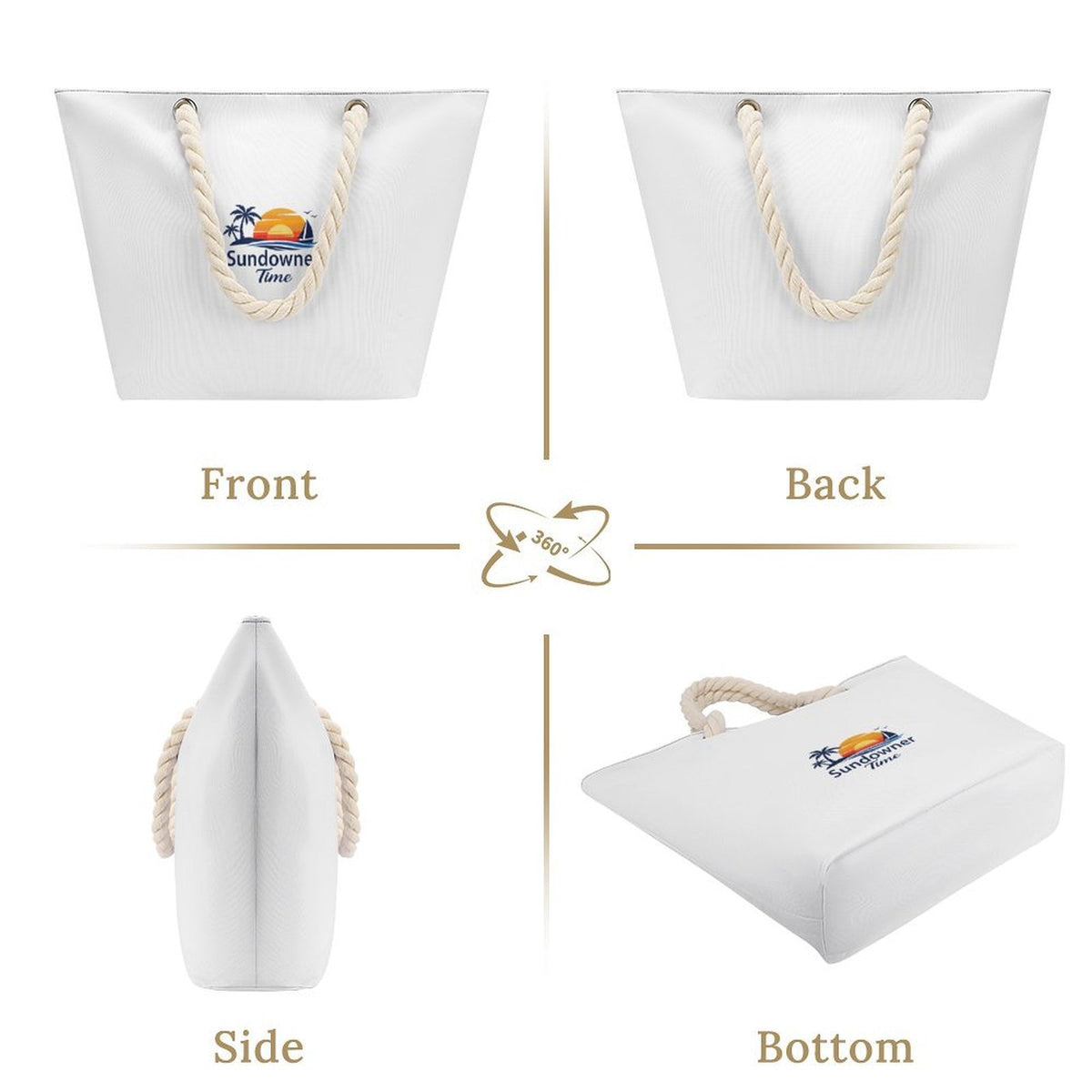 Design Hemp Rope Tote Bag