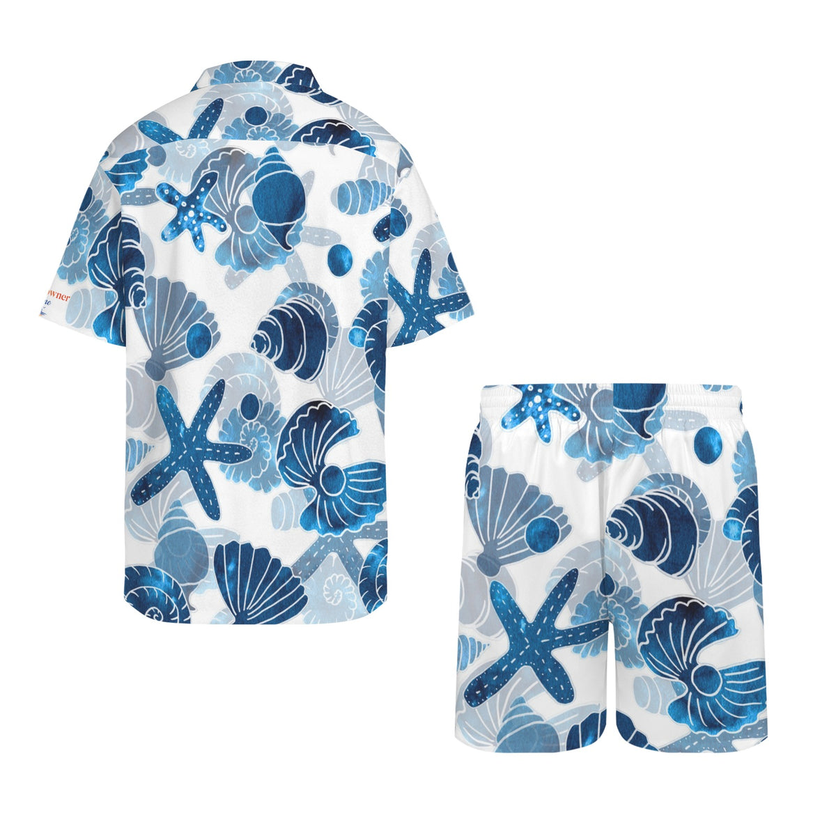Mens Hawaiian set 26 Men's Hawaiian Shirt & Shorts Set (Model Sets 26)