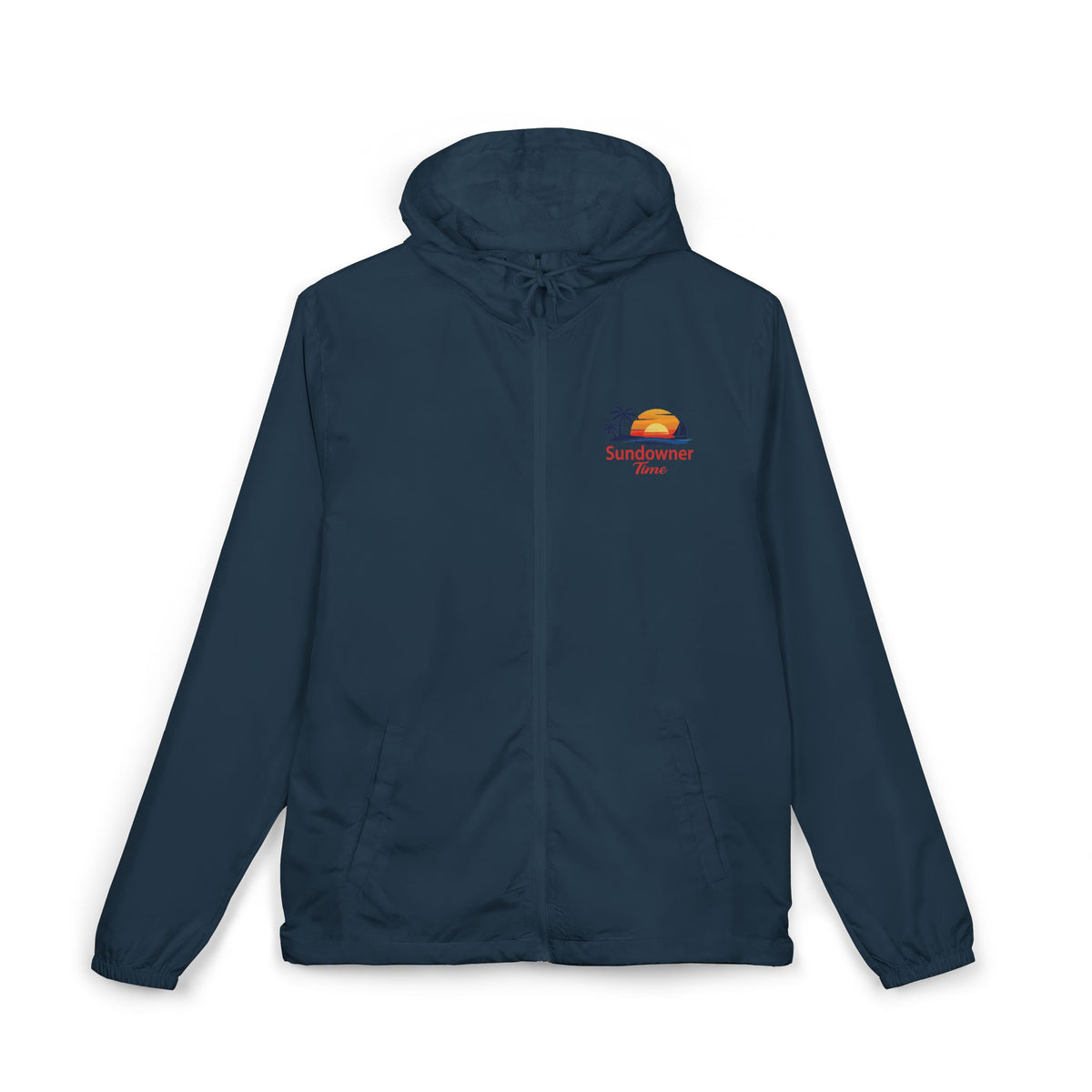 Sunshine Surf Windbreaker Jacket — Sundowner Time Chest Logo
