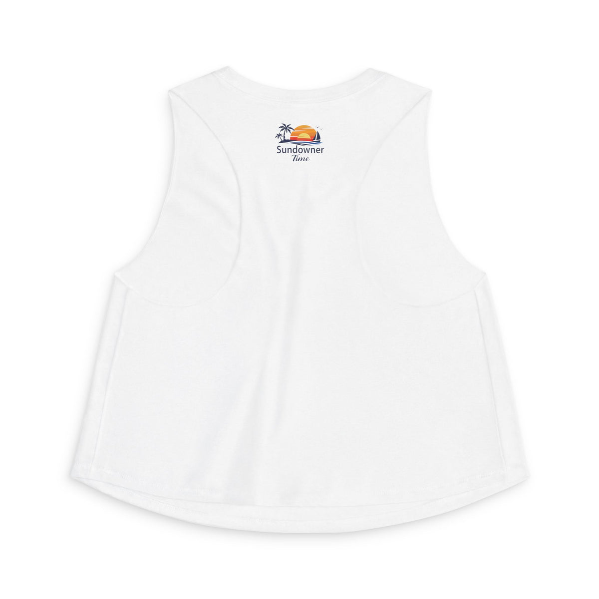 Copy of Women's Crop Top — Sunset Beach Graphic Tank (Relaxed Summer Vibe)