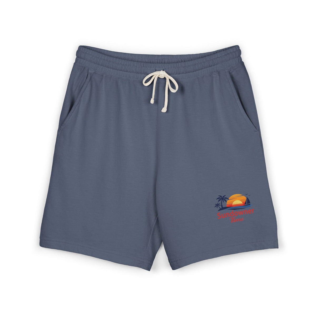 Fleece Sweat Shorts —  Sundowner Time logo - Dyed Lounge Shorts