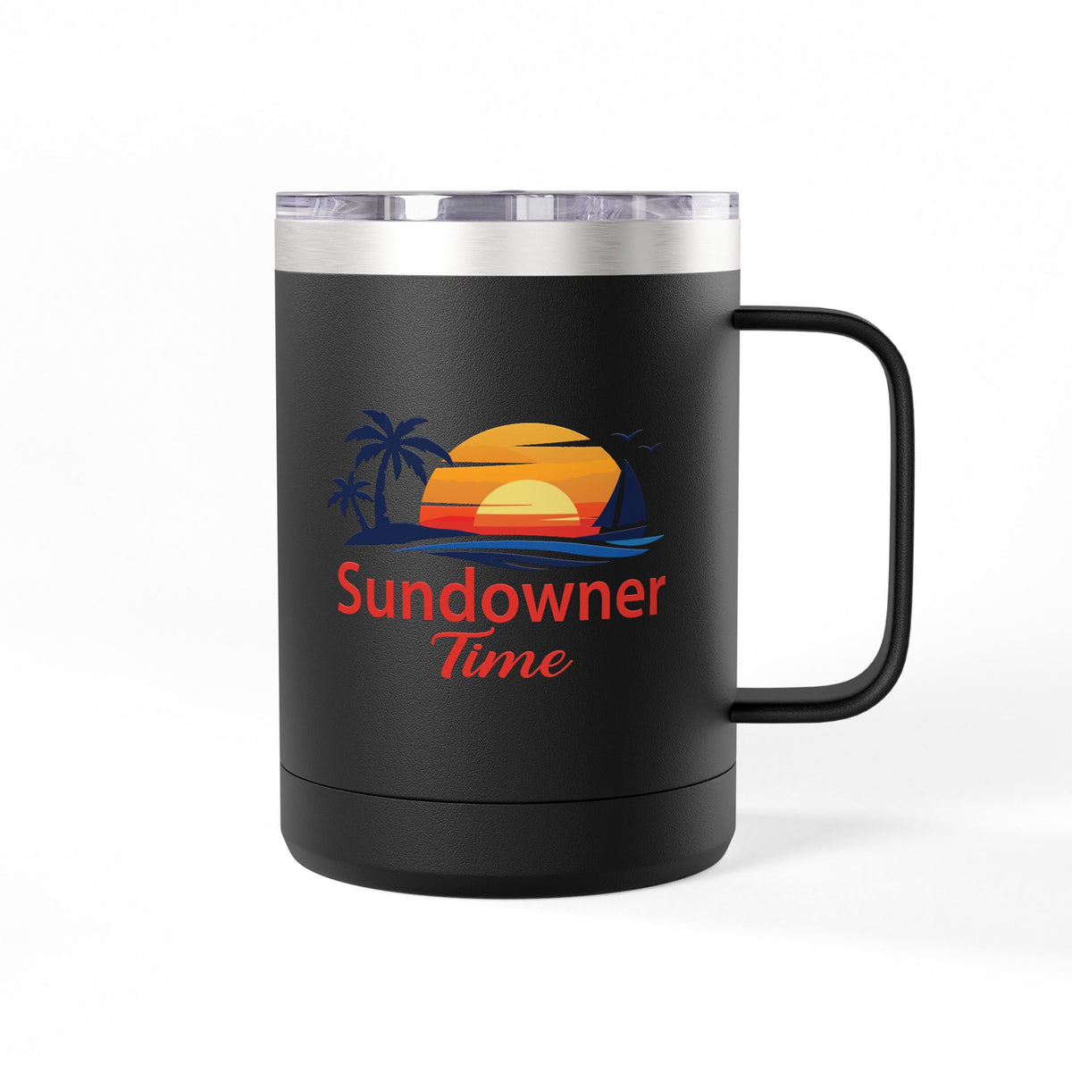15oz Insulated Travel Mug Tumbler — Sundowner Time