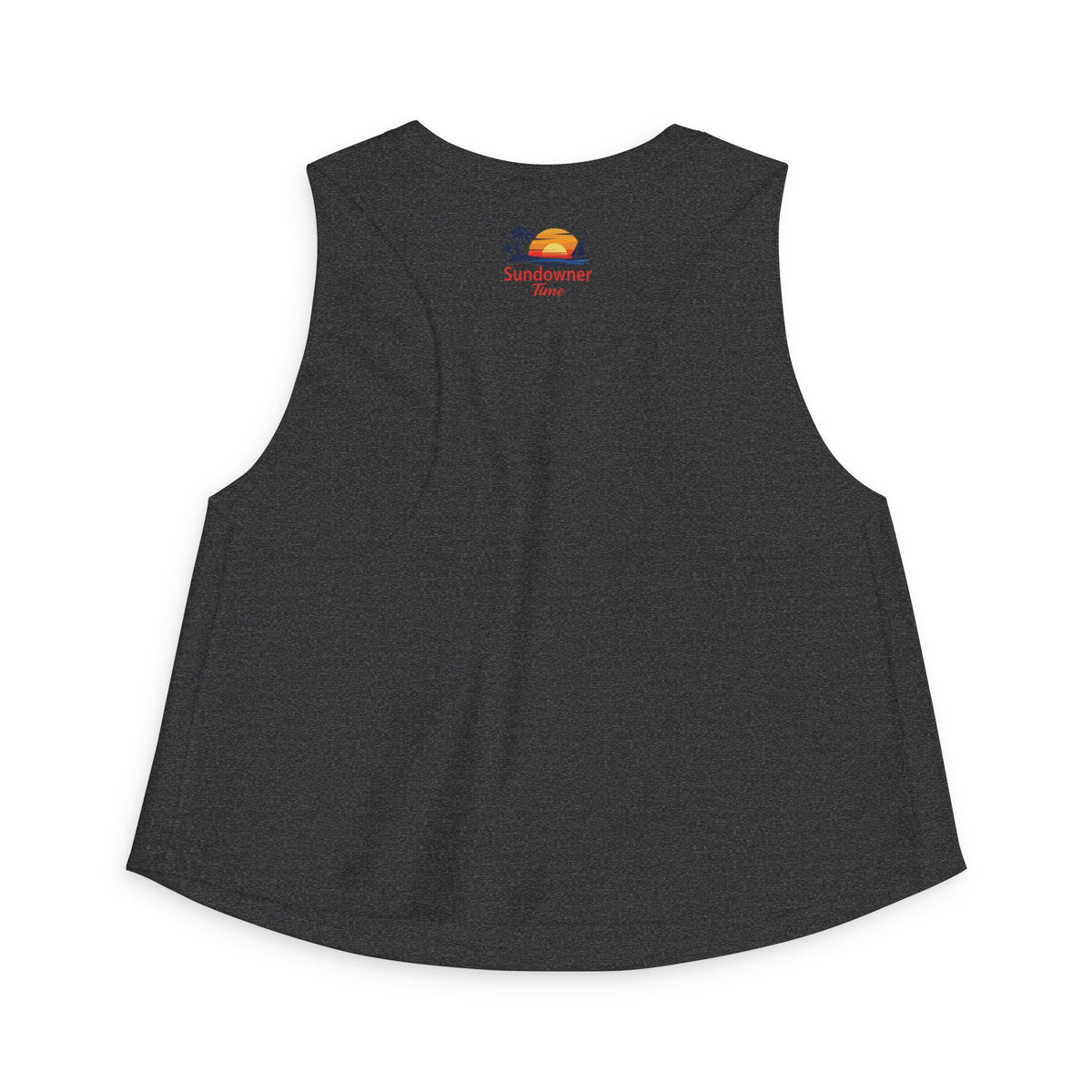 Crop Top — Sunset Surfer Beach Graphic (Women’s)