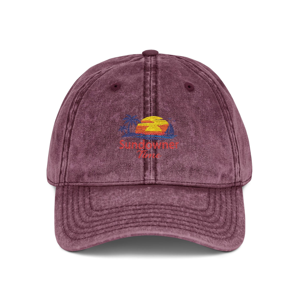 Vintage Embroidered Cap – Sunny Days Logo Dad Hat