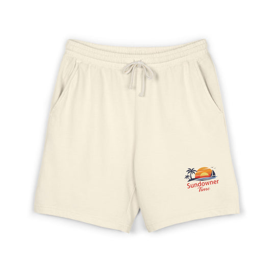 Lightweight Fleece Sweat Shorts — Minimal Embroidered Logo Casual Lounge Shorts
