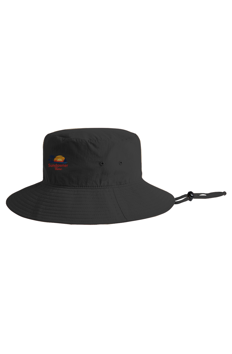 Nylon Wide Brim Bucket Hat
