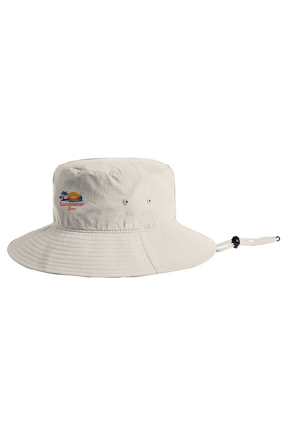 Nylon Wide Brim Bucket Hat