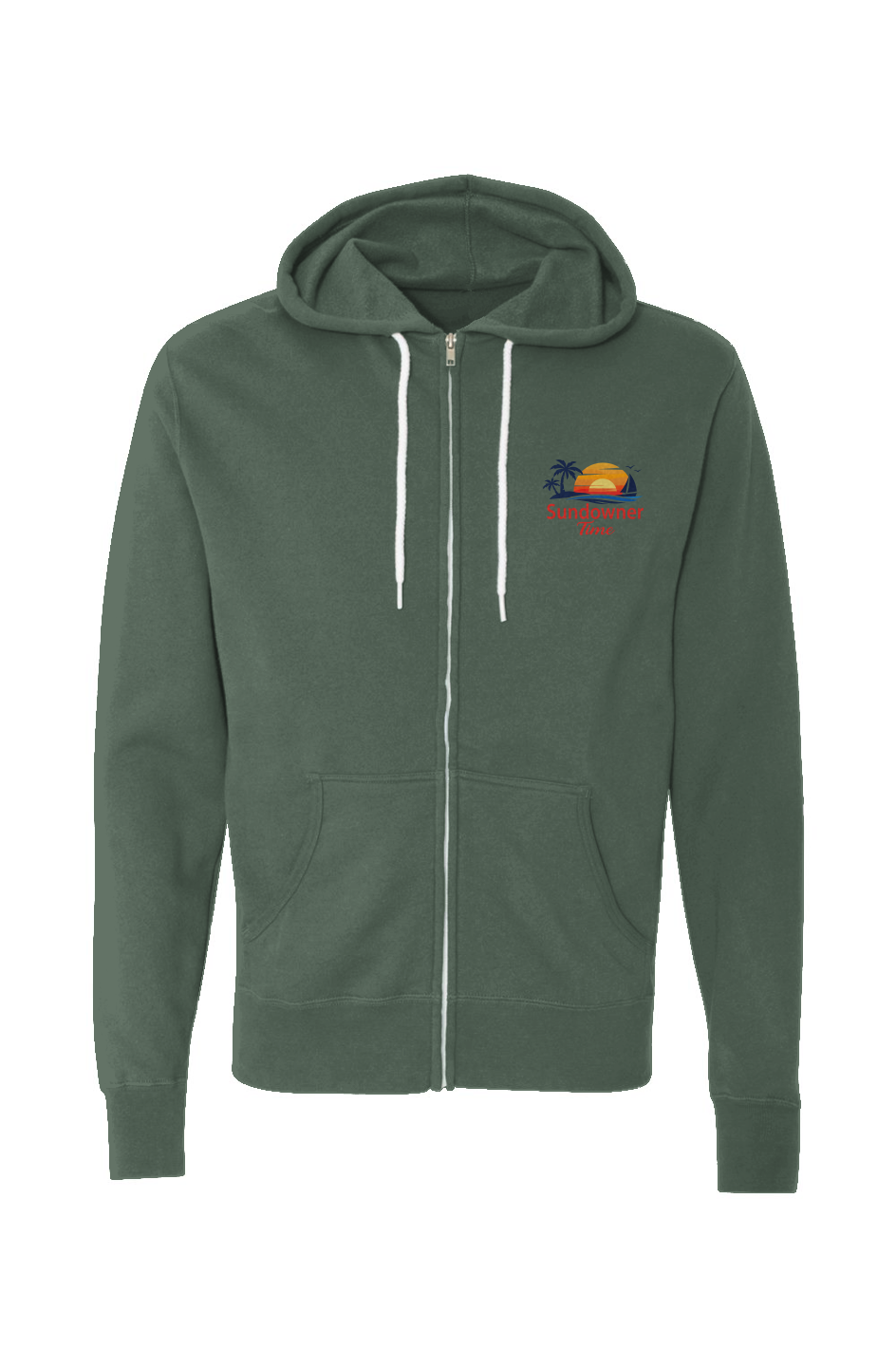 Unisex Lightweight Full Zip Hoodie