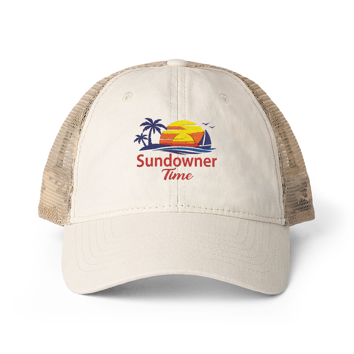 Women's Washed Mesh-Back Cap