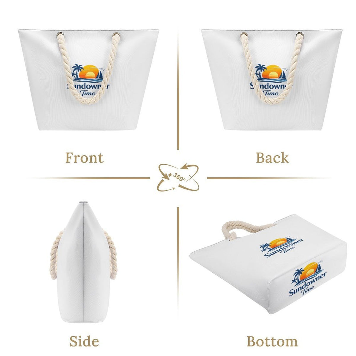 Design Hemp Rope Tote Bag