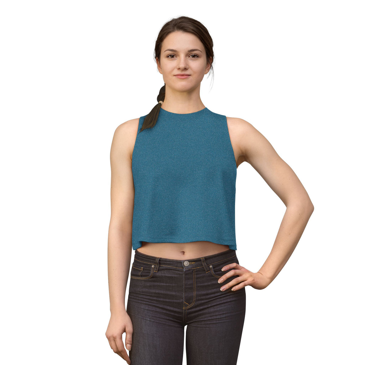 Copy of Women's Crop Top — Sunset Beach Graphic Tank (Relaxed Summer Vibe)