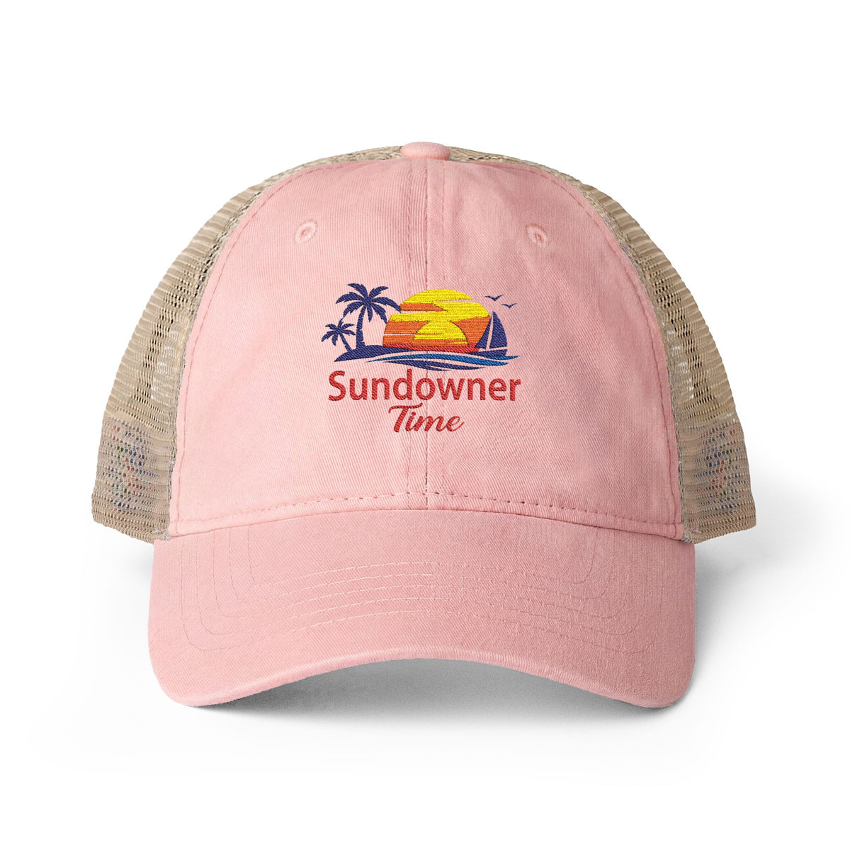 Women's Washed Mesh-Back Cap