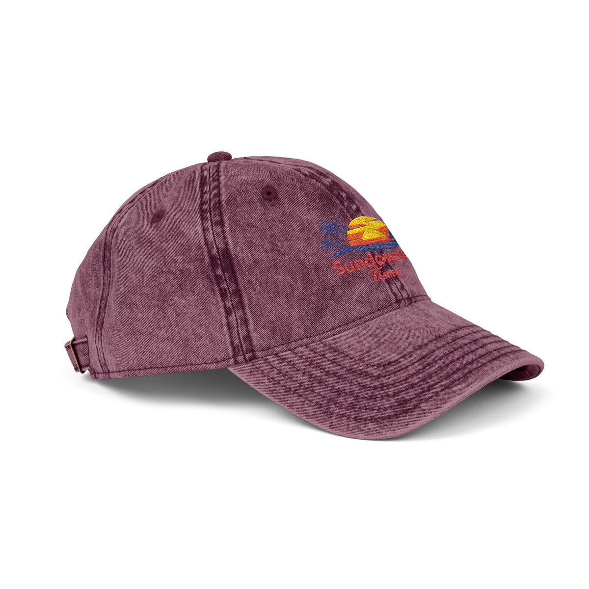 Vintage Embroidered Cap – Sunny Days Logo Dad Hat
