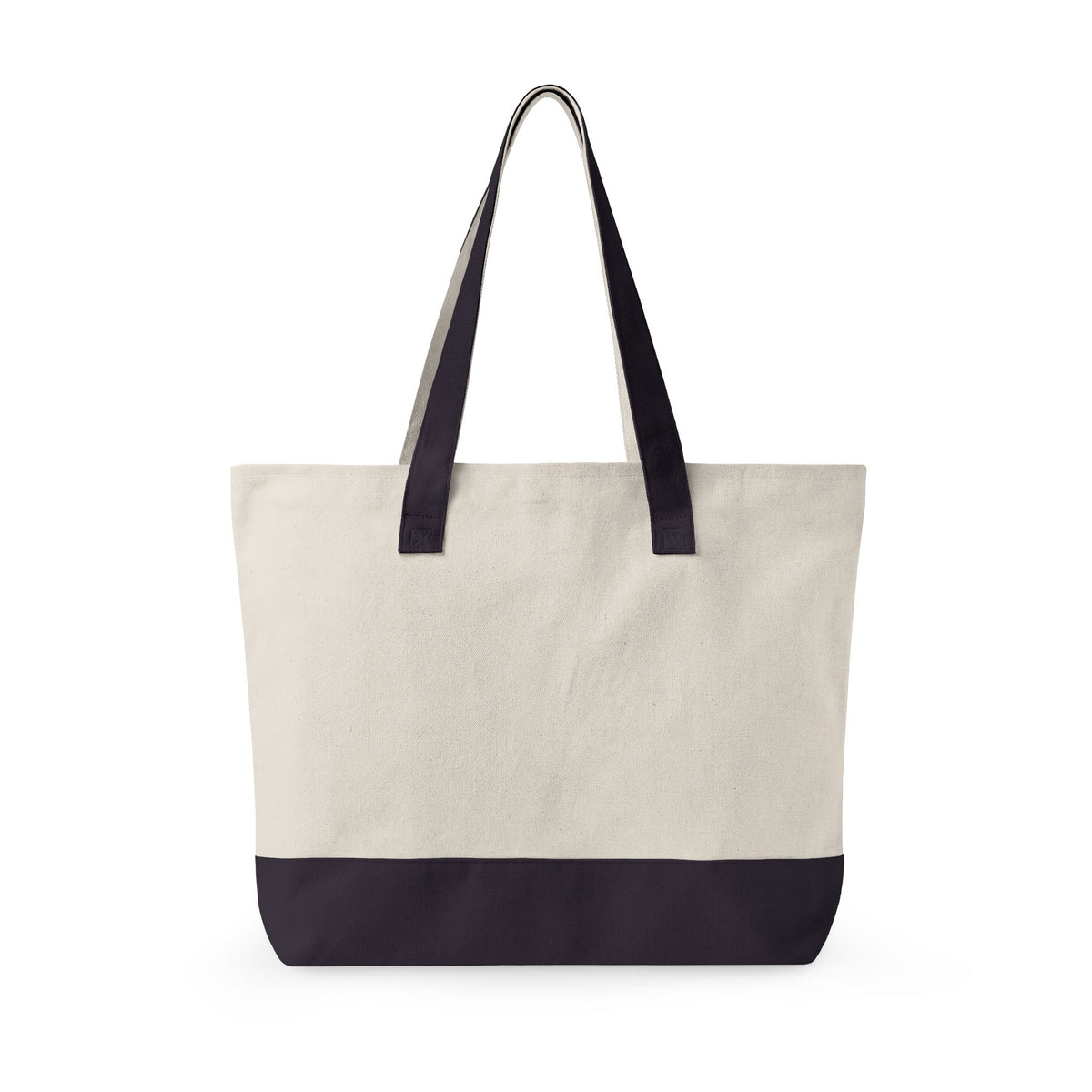 Canvas Tote Bag – 'Sundowner Time' Vintage Sunset Zippered Shopping Tote