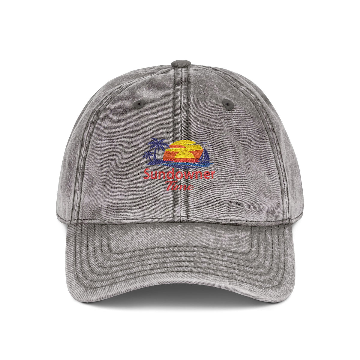 Vintage Embroidered Cap – Sunny Days Logo Dad Hat