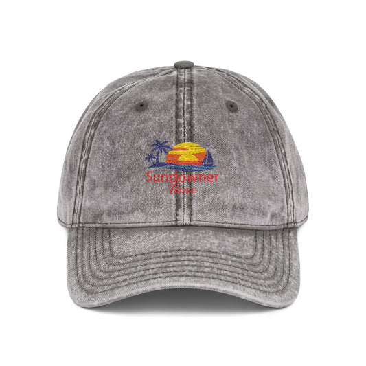 Vintage Embroidered Cap – Sunny Days Logo Dad Hat