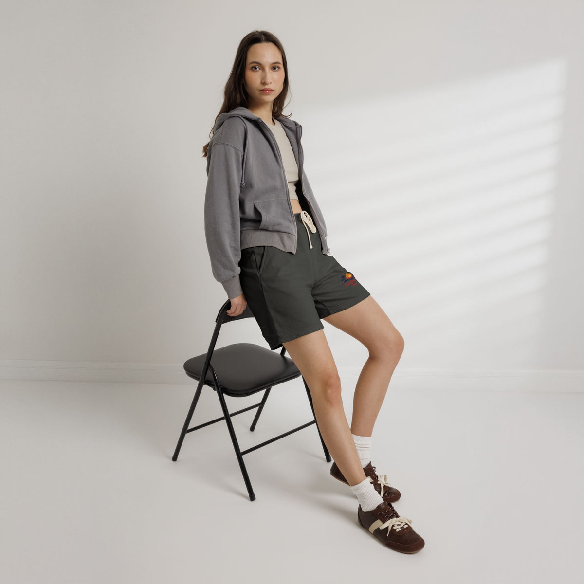 Fleece Sweat Shorts —  Sundowner Time logo - Dyed Lounge Shorts