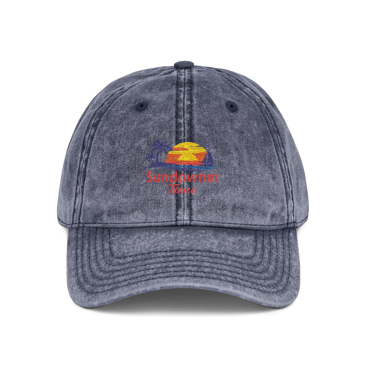 Vintage Embroidered Cap – Sunny Days Logo Dad Hat