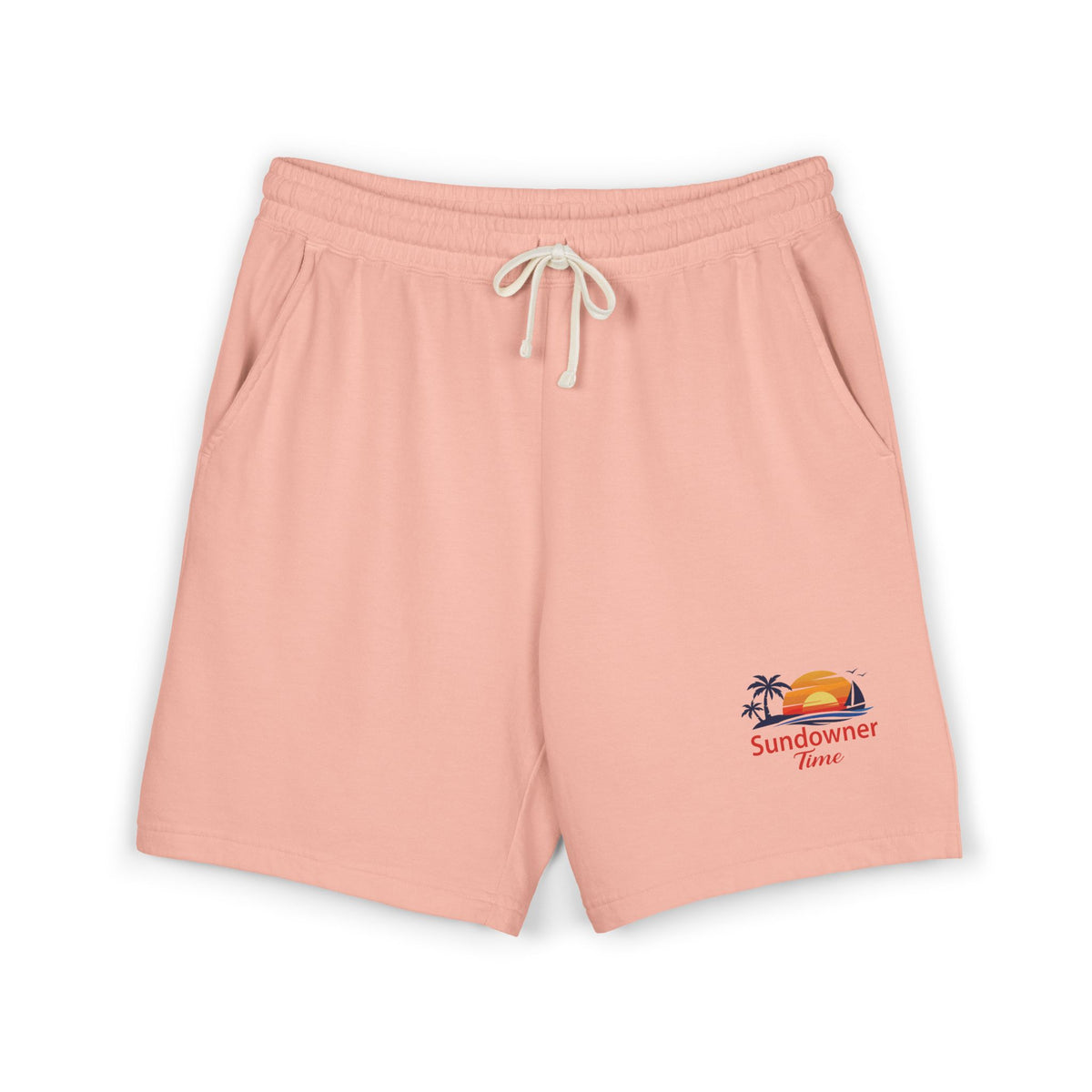 Fleece Sweat Shorts —  Sundowner Time logo - Dyed Lounge Shorts
