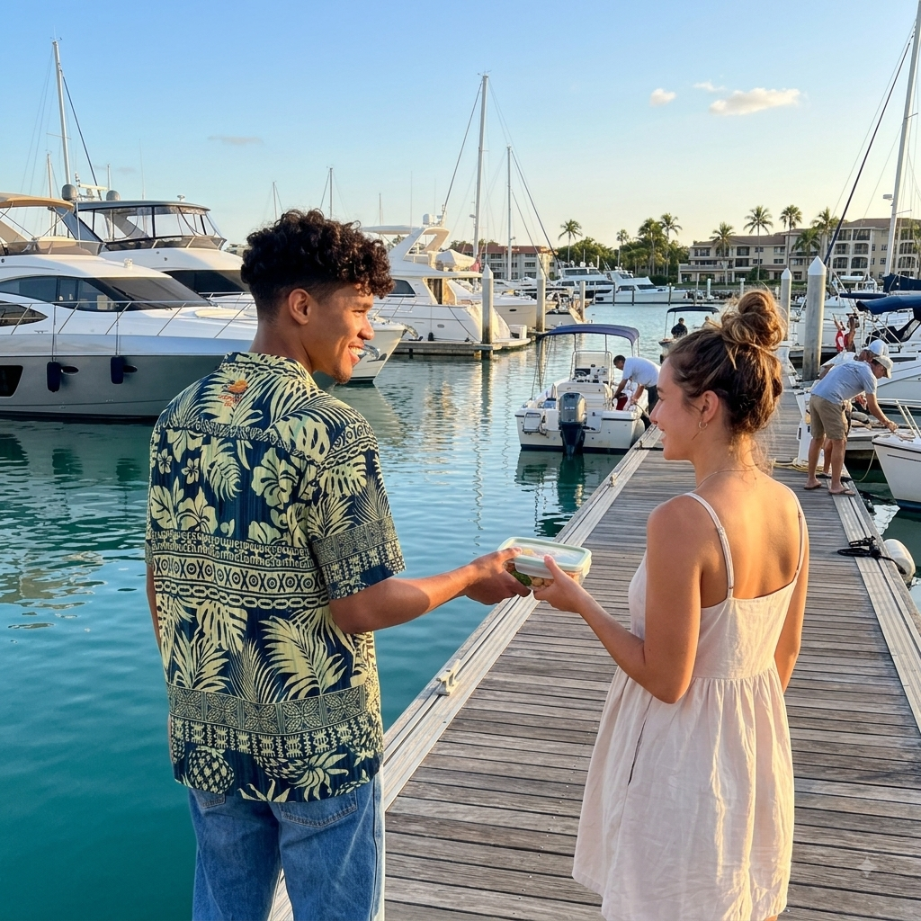 Tropical Pineapple Hawaiian Shirt — Vintage Navy Aloha Button-Up