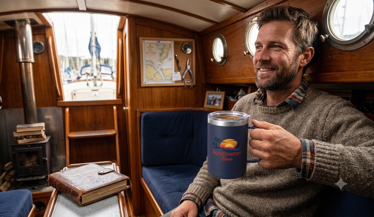 15oz Insulated Travel Mug Tumbler — Sundowner Time