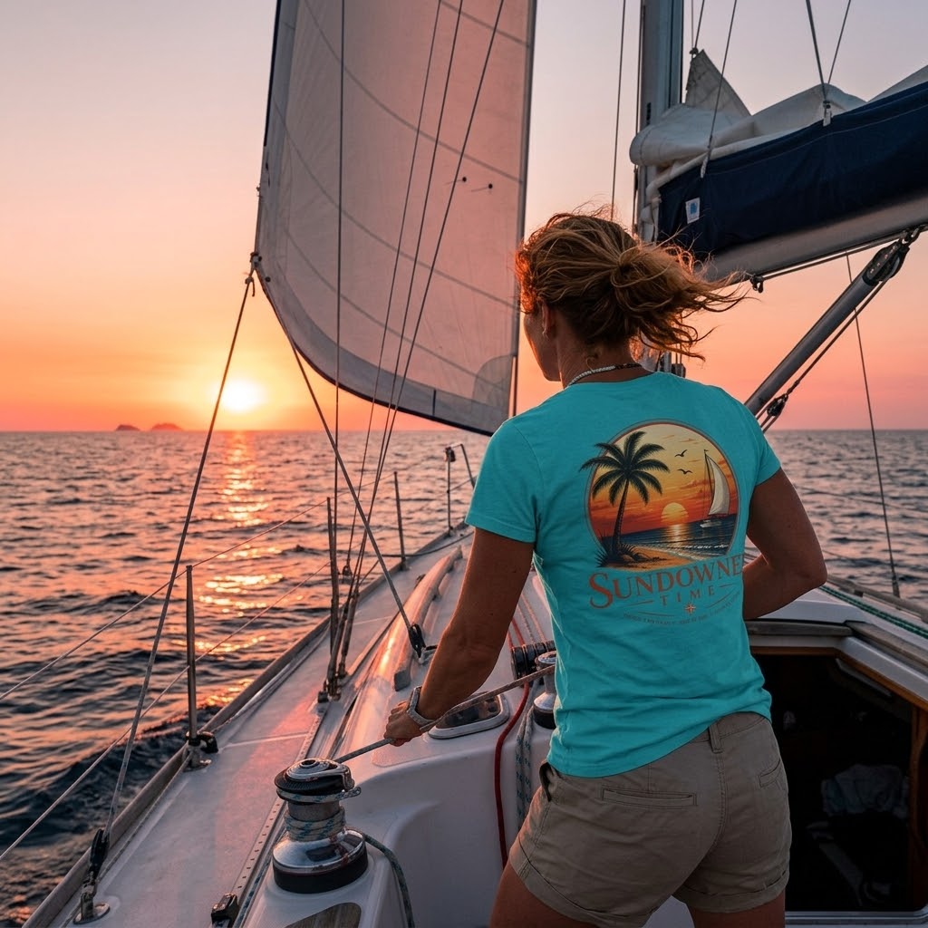 Sundowner Time Sunset Tee