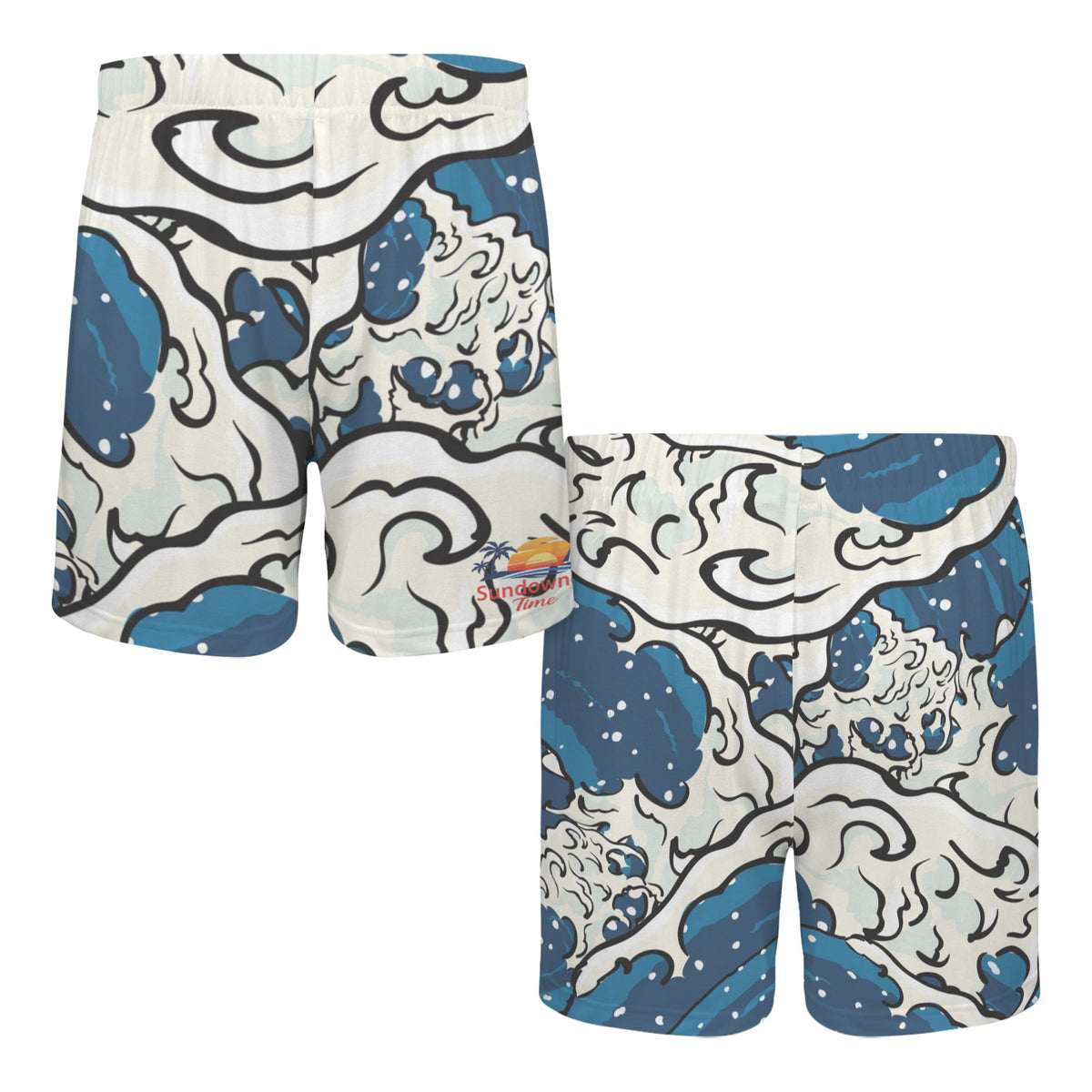 Men's Pocketless Hawaiian Shorts
