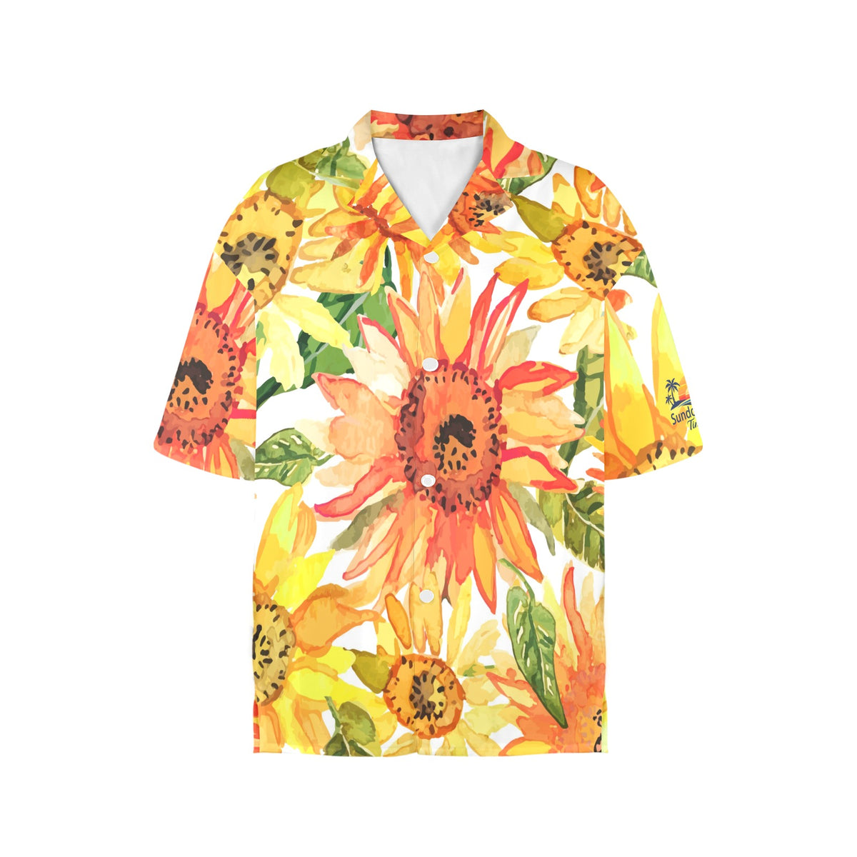 Ladies Sunflower Hawaiian blouse
