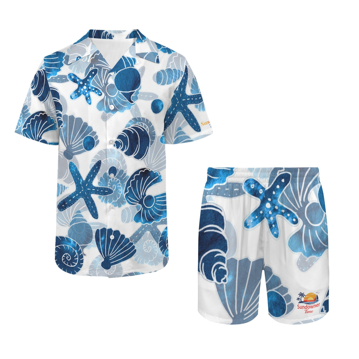 Men's Hawaiian Shirt & Shorts Set